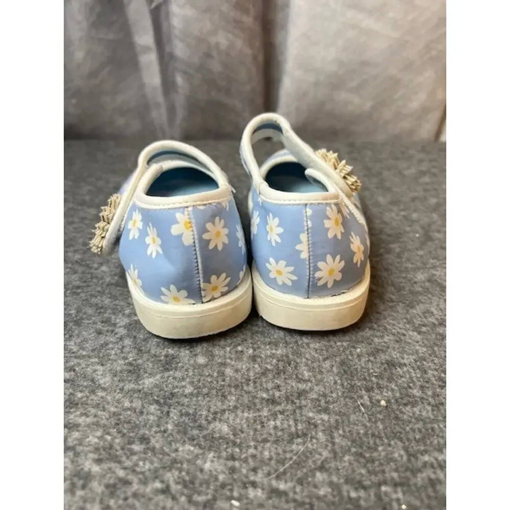 Tucker + Tate Girl Mallie Mary Jane Flat Shoes sz 8 Blue